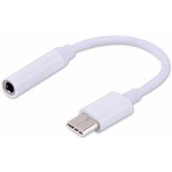 Adapteris Savio USB tüüpi isane – 3,5 mm emane valge