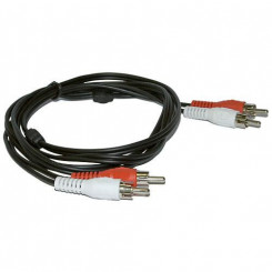 MicroConnect Stereo RCA Cable; 2 x RCA Male to RCA male, 20m