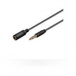 Тонкий удлинительный кабель MicroConnect Minijack 3,5 мм, 0,5 м