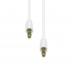 ProXtend Mini-Jack 3-Pin Slim Cable M-M White 0.5M