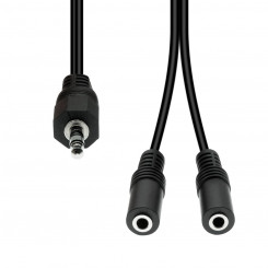 3-контактный разветвительный кабель ProXtend Mini-Jack MF, черный, 20 см