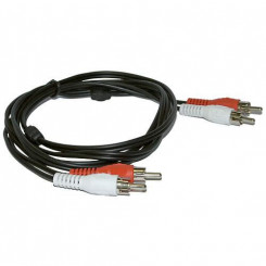 MicroConnect Stereo RCA Cable; 2 x RCA Male to RCA male, 5m