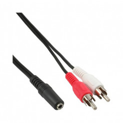 InLine Audio cable 2x RCA male  /  3.5mm Stereo female 1.5m