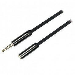 Deltaco AUD-151 audio cable 1 m 3.5mm Black
