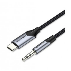 Ventilatsiooni USB-C isane kuni 3,5 mm isane kaabel, 1M hall alumiiniumsulamist tüüp