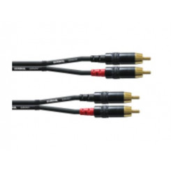 Cordial CFU 0.9 CC audio cable 0.9 m 2 x RCA Black