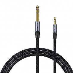 Аудио кабель 3,5 мм TRS — 6,35 мм Vention BAUHH 2 м Серый