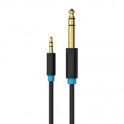 Audio Cable TRS 3.5mm to 6.35mm Vention BABBF 1m, Black