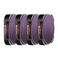 Set of 4 Freewell 4K Bright Day Filters for GoPro HERO11/HERO10/HERO9 (Black)