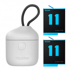 Водонепроницаемое трехканальное зарядное устройство Telesin Allin box + 2 аккумулятора для GoPro Hero 11/10/9