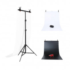 Set/Tripod for mounting photographic backgrounds Puluz 70x200cm + photographic backgrounds 2 pcs DCA0976