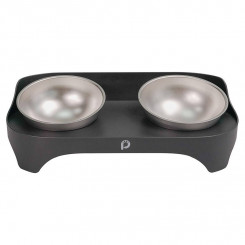 Paw In Hand Pet Bowls (Black)