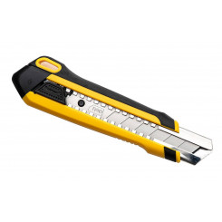 Deli Tools EDL025 knife with a broken blade, SK4, 25mm (yellow)