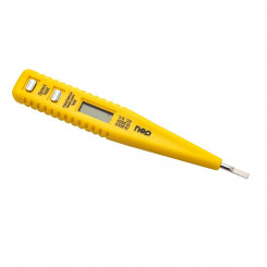 Deli Tools EDL8003 Тестер напряжения, электронный, 12-250В (желтый)