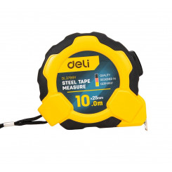 Рулетка Deli Tools EDL3799Y, 10м/25мм (желтая)