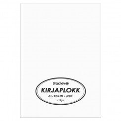 Bradley notepad a4, 50 pages white 70g Bradley