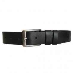 Leather belt Basic black 3.5 x 115cm