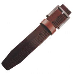 Leather belt Raster dark brown 3.5cm different sizes