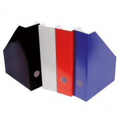 Ящик для бумаг из картонной смеси цветов, ширина спинки 7см, в упаковке 10 шт.