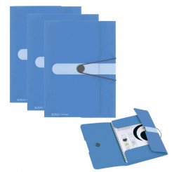 Обложки резиновые А4 Color Block Балтийский синий, в упаковке 3 шт.