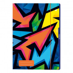 Резиновые обложки Herlitz А4, Neon Art