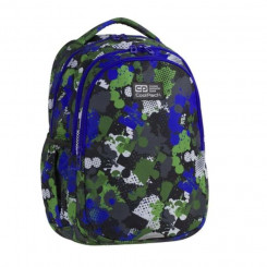 Рюкзак CoolPack Joy 17, камуфляжный синий, зеленый 27л