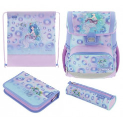 Комплект школьной сумки Herlitz Loop Plus Mystic Mermaid для мальчиков и девочек Полиэстер Синий, Зеленый, Розовый