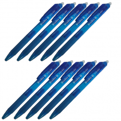 Bradley erasable ink pen Wricor, click blue 0.7mm, 10 pieces in a pack
