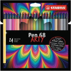 Чернильная ручка STABILO, Ручка 68, ARTY, 24 цвета