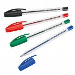 Ручка шариковая Pelikan, STICK супермягкая, 6 шт (3 синих + 2 черных + 1 красная)