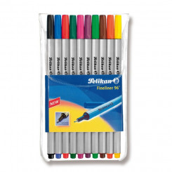 Перьевая ручка Pelikan, Fineliner 96, 10 цветов