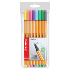 STABILO ink pen, point 88, 8 colors, pastel