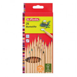 Цветной карандаш Herlitz, дерево, 24 цвета.