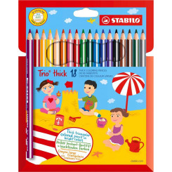 STABILO colored pencil, Trio, coarse, 18 colors