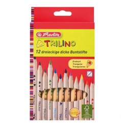 Herlitz colored pencil, Trilino, 12 colors, coarse, triangular