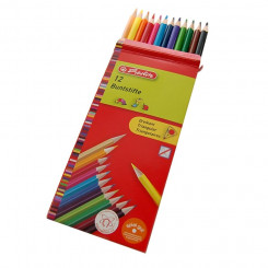 Herlitz colored pencil, triangular, 12 colors