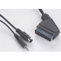 Gembird SCART plug to S-Video+audio cable 5m
