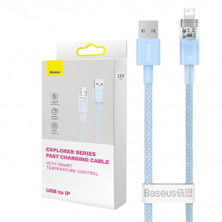 Baseus USB-A kiirlaadimiskaabel Lightning Exploreri seeriale 2m, 2,4A (sinine)