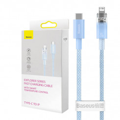 Baseus USB-C kiirlaadimiskaabel Lightning Exploreri seeriale 1 m, 20 W (sinine)