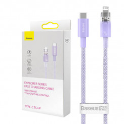 Baseus USB-C kiirlaadimiskaabel Lightning Exploreri seeria jaoks 2m, 20W (lilla)