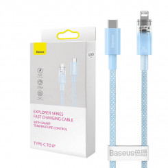 Baseus USB-C kiirlaadimiskaabel Lightning Exploreri seeriale 2m, 20W (sinine)