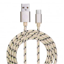 Garbot Garbot Grab&Go 1m Braided Type-C Cable Gold