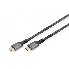 Соединительный кабель Digitus 8K PREMIUM HDMI 2.1, черный, HDMI-HDMI, 1 м