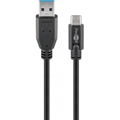 Goobay  Round cable  USB-C male  USB 3.0 male (type A)