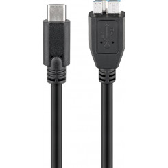 Goobay  Round cable USB-C (male) micro-B 3.0