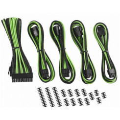 Классический комплект удлинителя кабеля ModMesh серии CableMod 8+6 с рукавами, зеленый