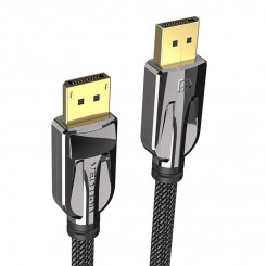 2xDisplay Port Male to Male Vention HCABH Video Cable, 8K 60Hz, 2m (Black)
