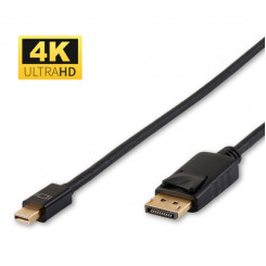 MicroConnect Mini DisplayPort 1.2 to DisplayPort Cable 0.5m