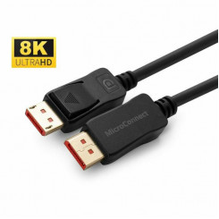 MicroConnect 8K DisplayPort 1.4 kaabel, 2m