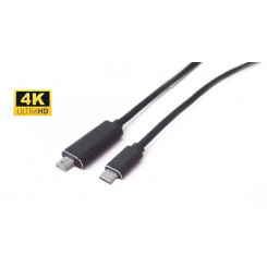 MicroConnect USB-C mini DisplayPort-adapteri kaabel, 1 m